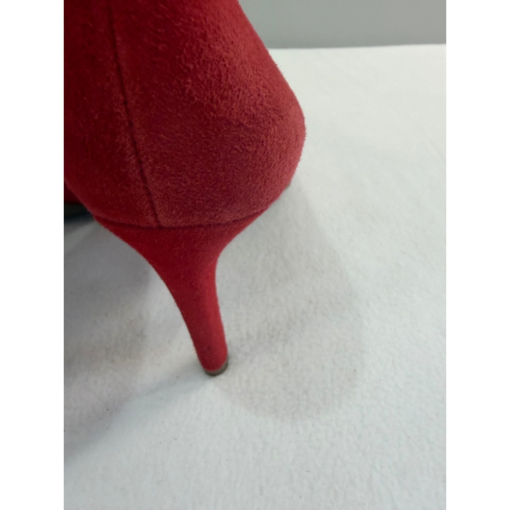 Michael Kors Pumps Size 8 terracotta Suede Pointed Toe Stiletto Classic Luxury - Picture 10 of 16